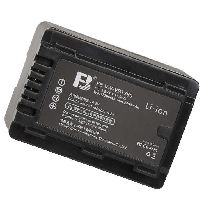 Batterie VW-VBT380 pour caméscope Panasonic - batterie appareil photo