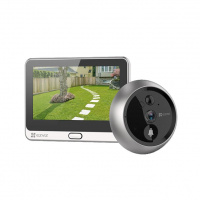 Ezviz 螢石 觸控面板1080p全無線貓眼攝像頭+門鈴 (CS-DP2-A0-6E2WPFBS) DP2