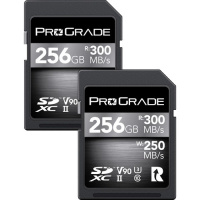 Prograde Digital 256GB V90 UHS-II SDXC Memory Card (2-Pack) [R:300 W:250]