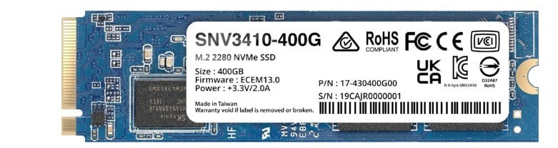 Synology 400GB M.2 2280 NVMe SSD SNV3410-400G 價錢、規格及用家意見 