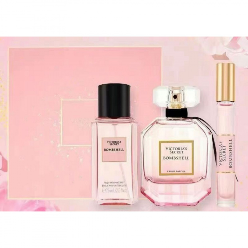 Victoria S Secret Bombshell 秘密香水粉色三件套價錢 規格及用家意見 香港格價網price Com Hk