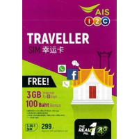 AIS 泰國 Traveller SIM 4G 3GB 8日無限數據卡