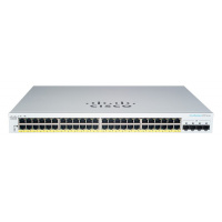 Cisco Business 48-GE | 4x1G SFP | PoE+(382W) Smart Switch (CBS220-48P-4G)