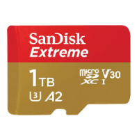 SanDisk Extreme A2 V30 U3 microSDXC UHS-I Card 1TB [R:190 W:130]
