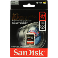 SanDisk Extreme PRO V30 U3 C10 SDXC UHS-I Card 256GB [R:200 W:140]
