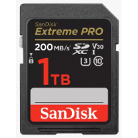 SanDisk Extreme PRO V30 U3 C10 SDXC UHS-I Card 1TB [R:200 W:140]