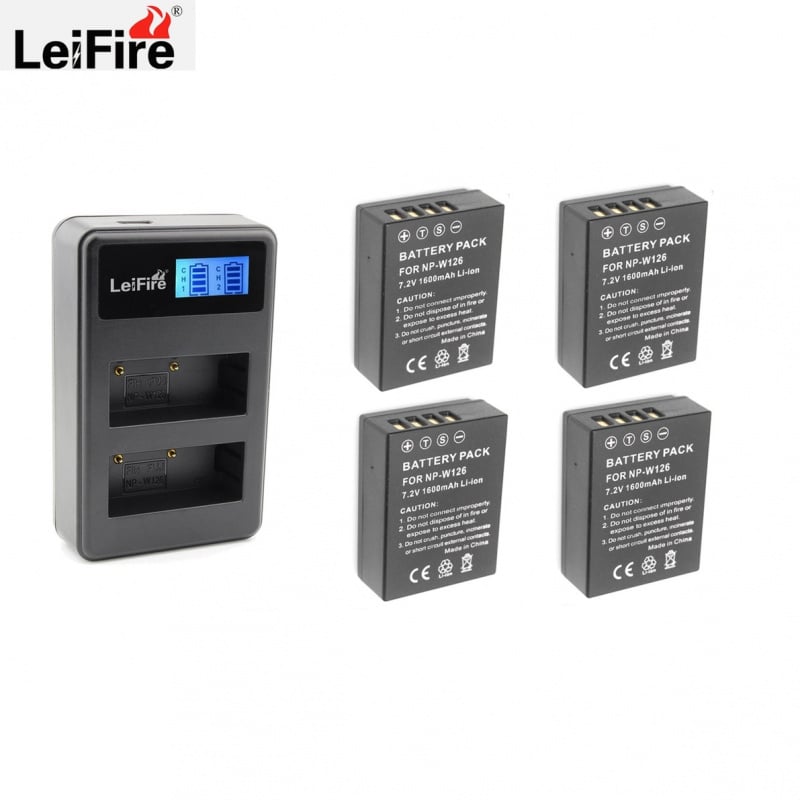 Lemix Fuj Np W126 Ultra Slim Usb Charger Compatible Fujifilm - View #5