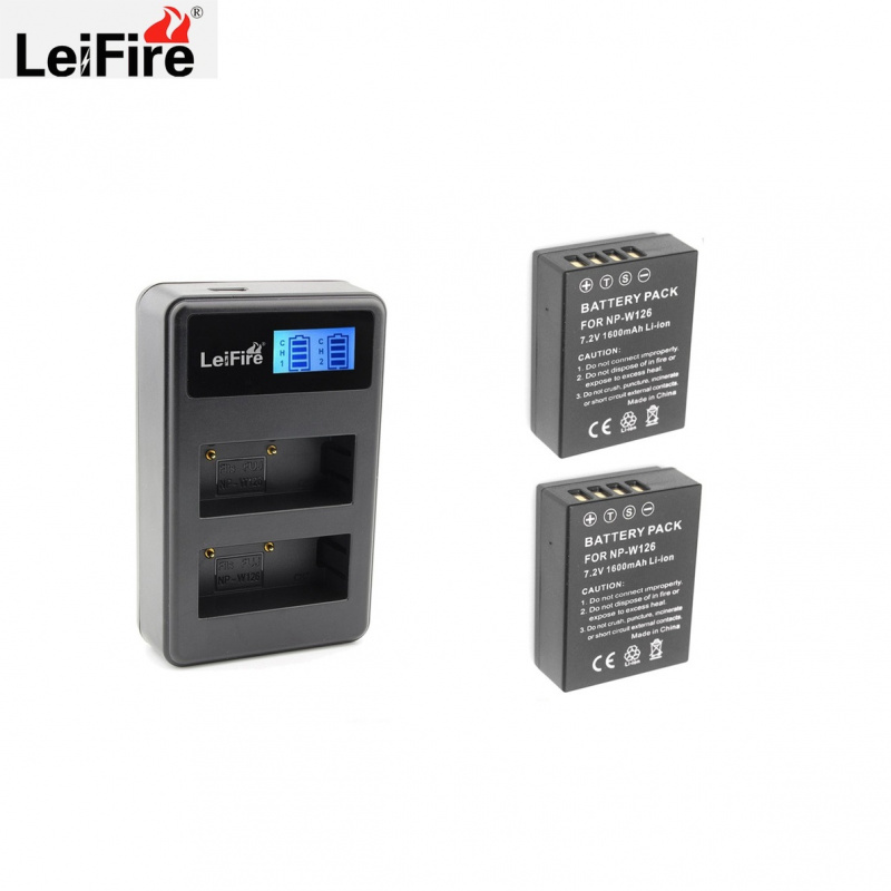 NP-W126 NP-W126S Battery Charger For Fujifilm Fuji X-A1 XA1 X-E1 X - Foto 2