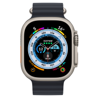 Apple Watch Ultra (GPS+流動網絡) 49毫米鈦金屬錶殼配午夜暗色海洋錶帶