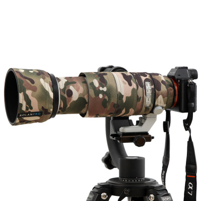 Cache D'Objectif Camouflage ROLANPRO Pour Sony FE 100-400mm - Étanche Et Protecteur
