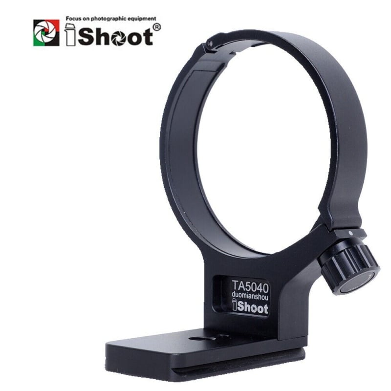 iShoot Metalen Lens Kraag Statief Mount Ring Compatibel met Tamron 50-400mm f/4.5-6.3 Di III VXD A067, Lens Ondersteuning Houder Beugel Bottom is Arca-Swiss Fit Quick Release Plaat Zwaluwstaart Groef