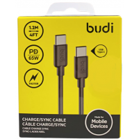 Budi Type-C to Type-C charging cable (1.2m) DC230TT12BS - otc.lk