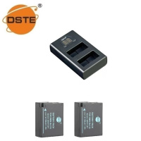 DSTE Kit 2 Batterie DMW-BLG10 E Caricatore Per Fotocamera Panasonic Lumix DMC-GF3, GF5, GF6, GX7 - Con USB E Garanzia 24 Mesi