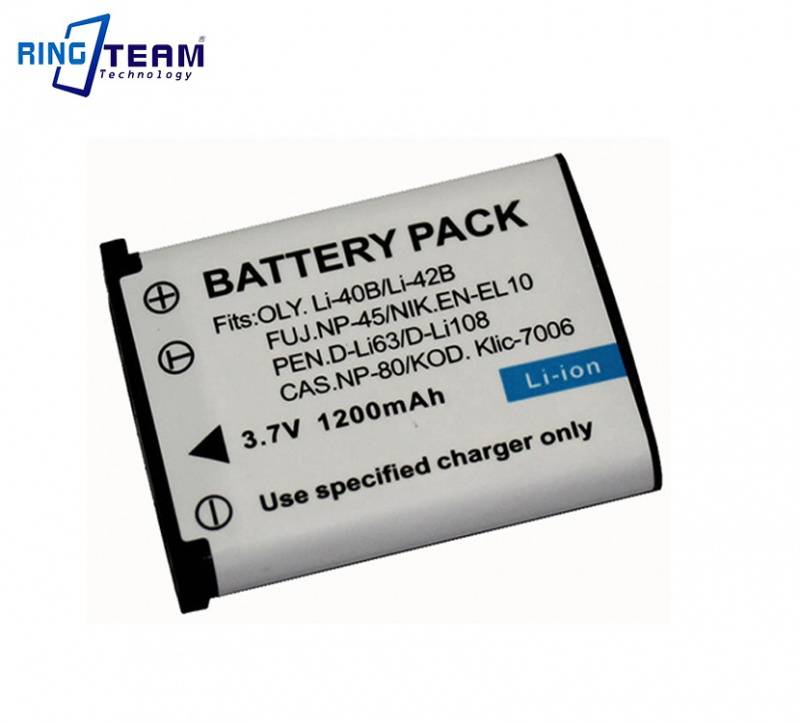 Foson Replaceent Rechargable LI-40B / LI-42B Battery [ 3.7v / 1200
