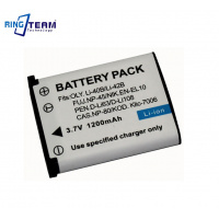Fosmon Batteria LI-40B / LI-42B Per Olympus, 3.7V 1200mAh (2 Pacchi - 6