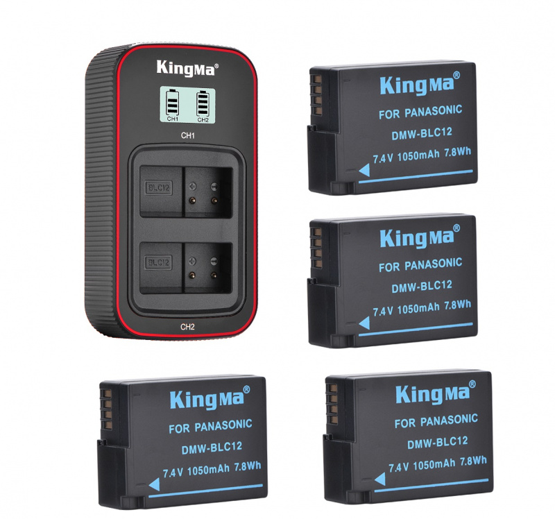 2 Batteries 1800mAh Pour Panasonic Lumix / Leica - Type BP-DC12 / DMW-BLC12