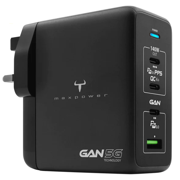 2the Max 牛魔王 Maxpower 140W PD3.1 4 位 GaN USB 充電器 YD140G 價錢、規格及用家意見 香港