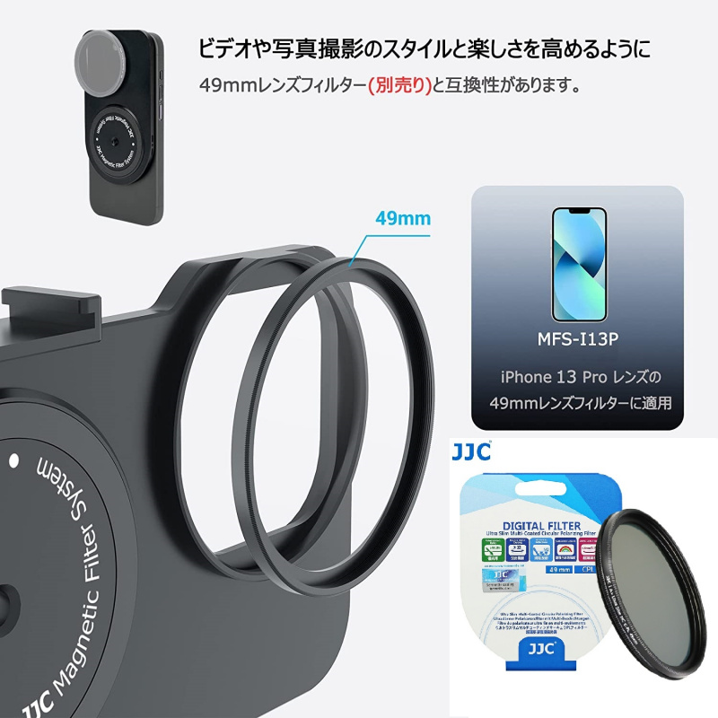 JJC Lens Filter Kit With 49mm SCPL Circular Polarizer Filter