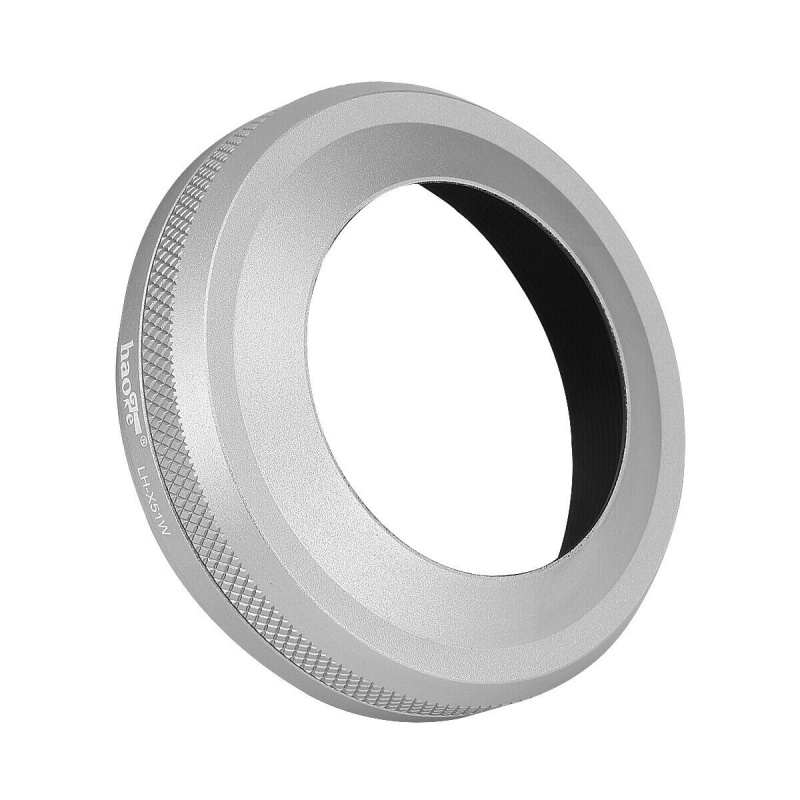 Haoge 2in1 All Metal UltraThin Lens Hood with Adapter Ring Set for Fuji Fujifilm FinePix X100V