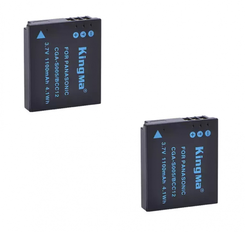 KINGMA 2 Pcs Panasonic CGAS005E / DMWBCC12 Fully Decoded LithiumIon