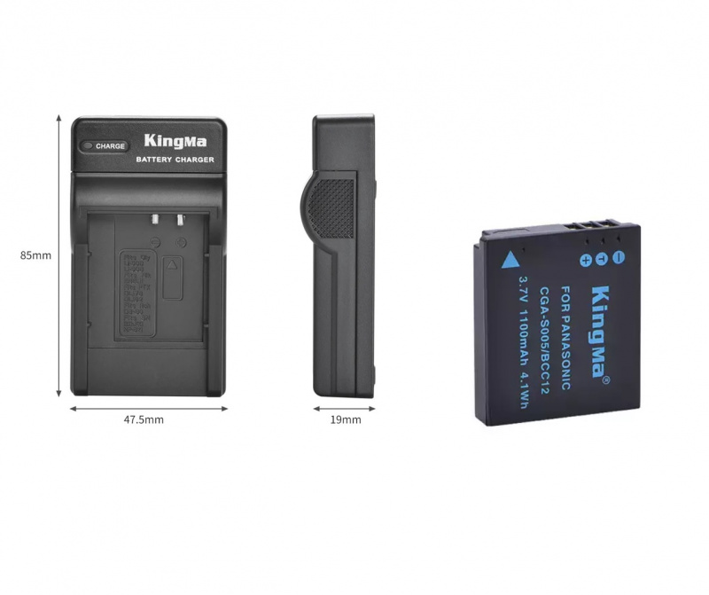 KINGMA Panasonic CGA-S005E / DMW-BCC12 Fully Decoded Lithium-Ion ...
