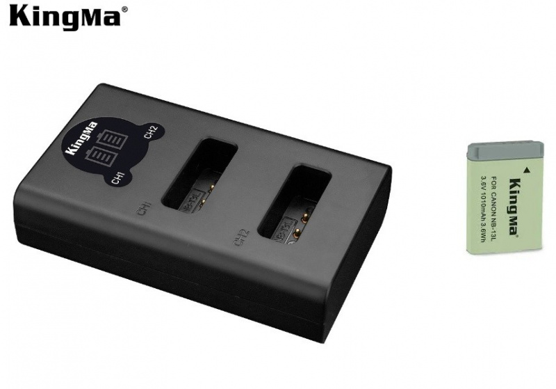 KINGMA NB13L LithiumIon Battery Pack With BM048 Dual USB TypeC Charger 電池連雙充充電機 (3.6V