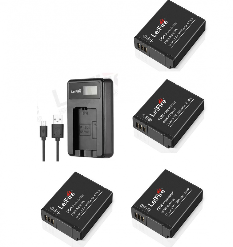 DSTE DMW BCM13 Rechange Batterie Et Chargeur Pour Panasonic Dmw Bcm13e Dmw Bcm13pp Lumix Tf5 Dmc Ts5