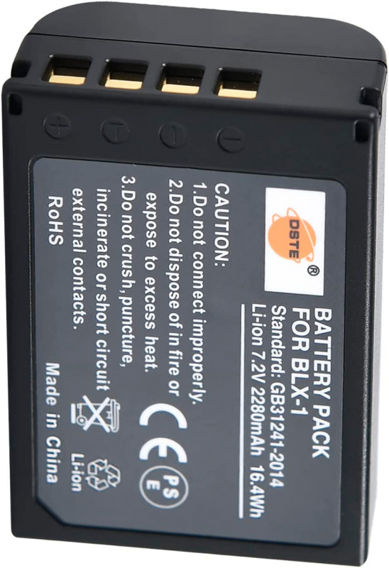 DSTE BLH-1 Spare Battery Copatible for Olypus BLH1 E1 E-1 ark II E