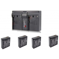 2 Batteries + Chargeur Pour Panasonic Lumix - DMW-BLE9E DMW-BLG10 - Compatible ZS60 GF3 GX7 Etc.