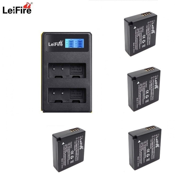 2xBatterie Chargeur pour Panasonic DMW-BLG10, compatible avec Panasonic DMC-GF6, CS-BLG10MC 2xBatterie Chargeur pour Panasonic DMW-BLG10, compatible avec Panasonic DMC-GF6, CS-BLG10MC
