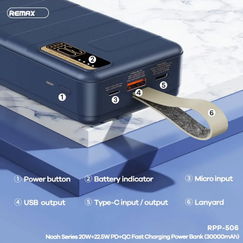 Remax 20W+22.5W PD+QC 快充移動電源 30000mAh RPP-506 價錢、規格及用家意見 - 香港格價網 Price ...