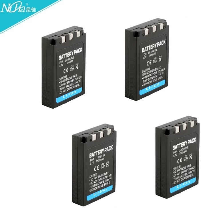 Nijia 4 Pcs Olympus LI10B LithiumIon Battery 代用鋰電池 (3.7V, 1500mAh) 價錢