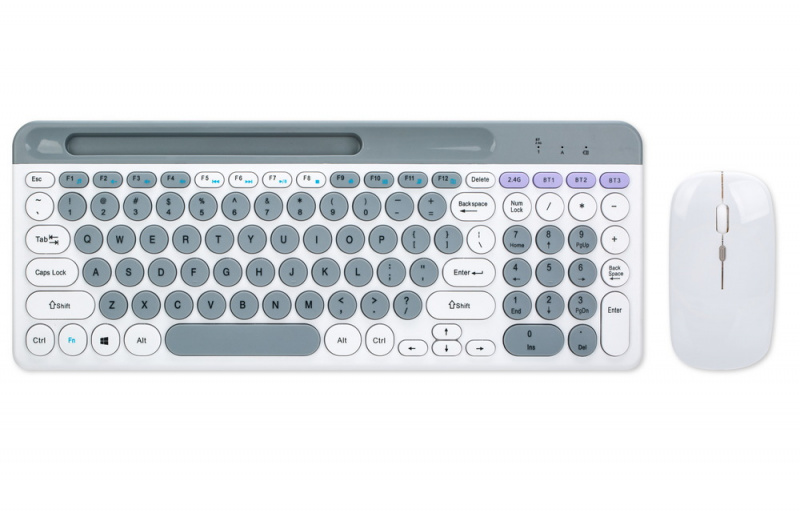 SmarterWare MultiMode Wireless BT Keyboard & Mouse 多模式藍牙無線鍵盤套裝 ZYG806