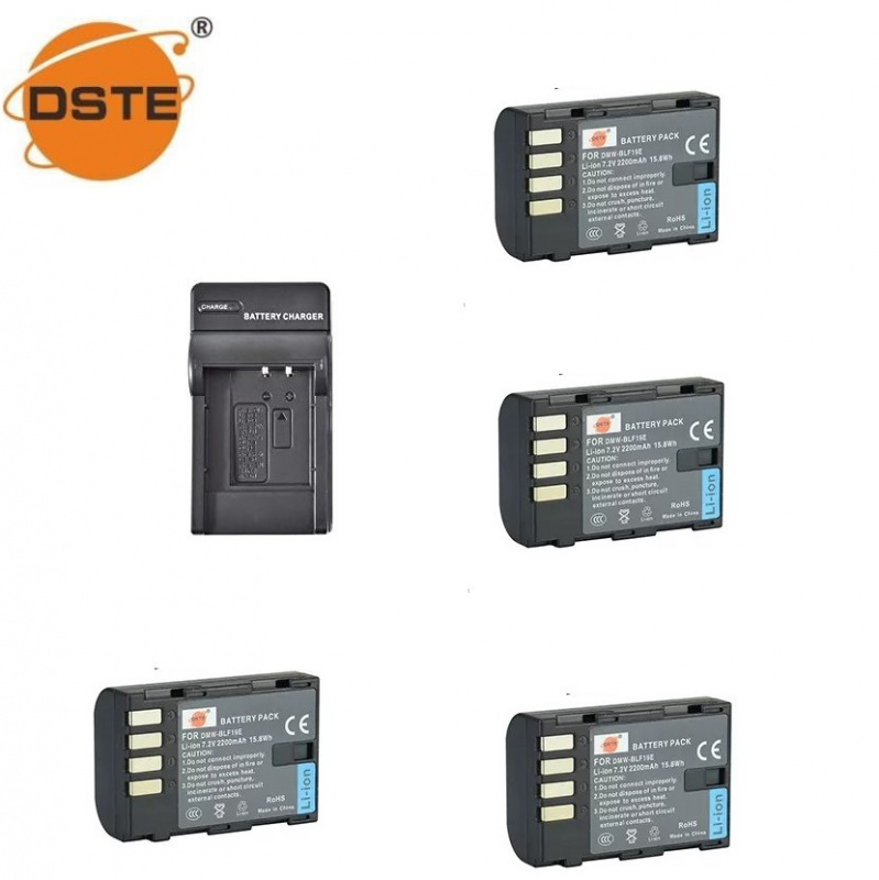 DSTE Double Chargeur USB Pour Batteries Panasonic DMW-BLF19 DMW-BLK22 DC-S5 DC-G9 + Sigma BP-61