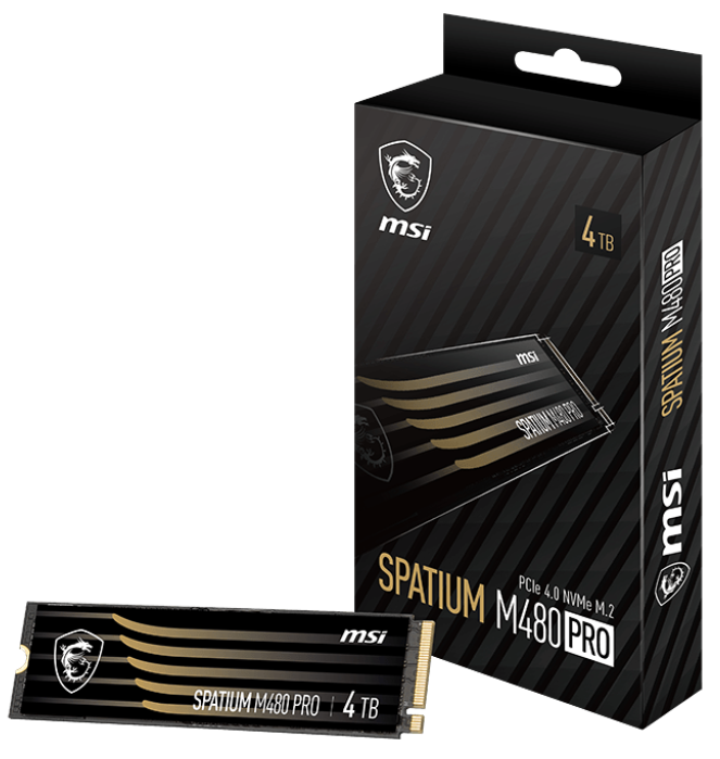 MSI Spatium M480 Pro - PCIe 4.0 NVMe M.2 - 1 To main image 1