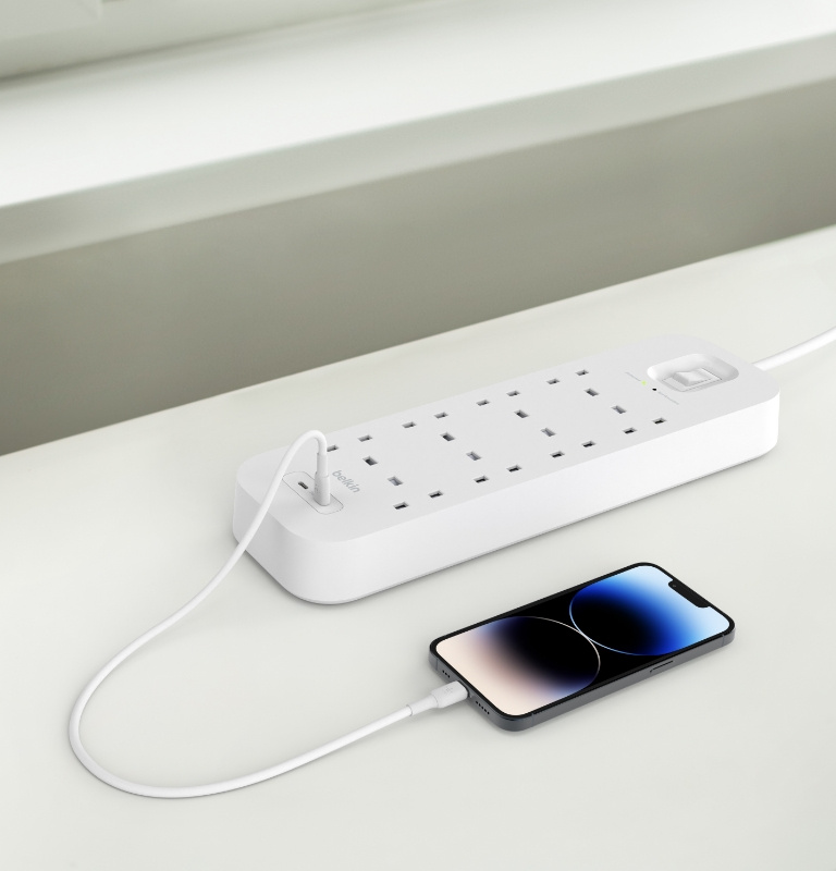 Belkin Connect 2位USB-C充電 + 8位防雷保護拖板 SRB004af2M-REV 價錢、規格及用家意見 - 香港格價網 ...