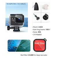 45M Underwater Waterproof Housing Case With Mount For GoPro Hero 5, 6, 7 Black
