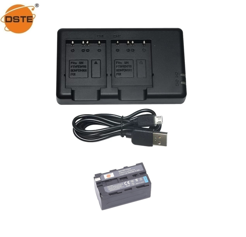 DSTE Pack Of 2 NP-FV50 Battery Charger (1300mAh/7.4V) Compatible With Sony HDR-CX330, HDR-CX380 - View #2