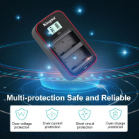 Kastar Fully Decoded Battery LCD Dual Charger For BLH-1 Olympus OM-D E-M1 Mark2
