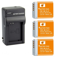 Pack 2 Batteries NB-13L + Chargeur Voyage - Compatible Canon PowerShot G5X G7X G9X Etc. - 7
