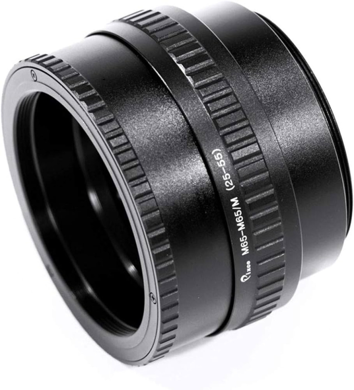 Brass M65 To M65 25-55mm Helicoid Macro Focusing Adapter Tube For Camera Lenses