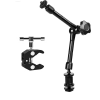 FOCUS 11-inch Magic Arm, ChromLives Articulating Magic Friction Arm with Super Clamp 魔術手連夾套裝