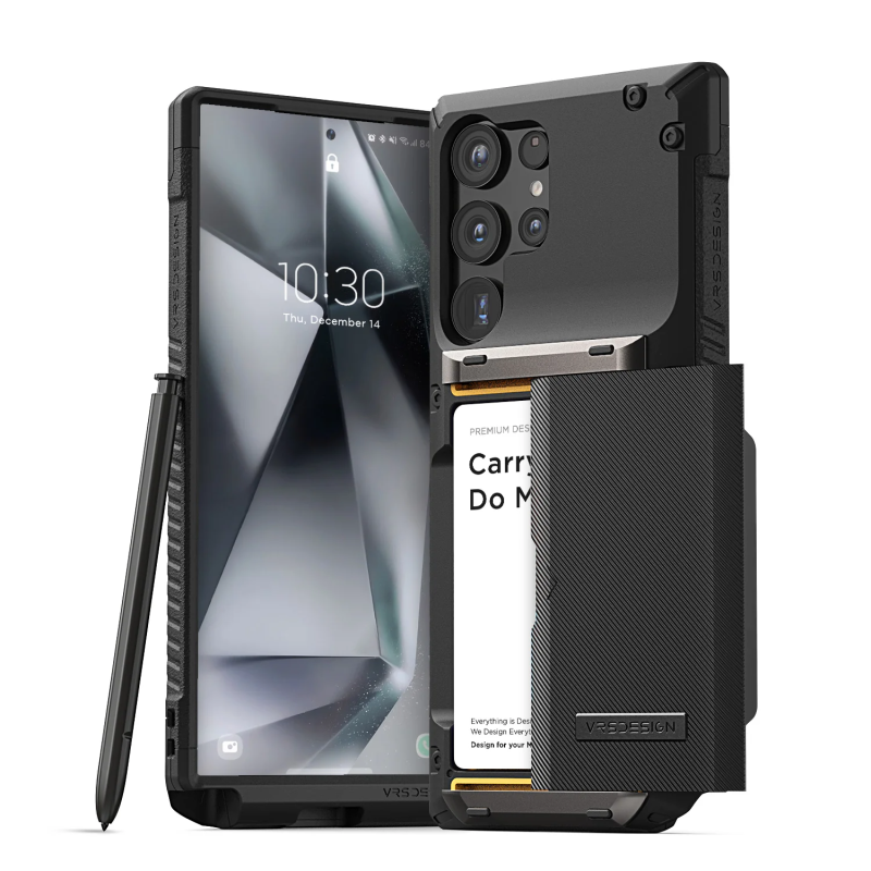 VRS DESIGN - Funda compatible con Galaxy S22 Ultra [Damda Glide Pro