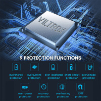 VILTROX NP-F970 Battery 2 Packs, Replacement For Sony NP-F550 F570 F750 F770 F950