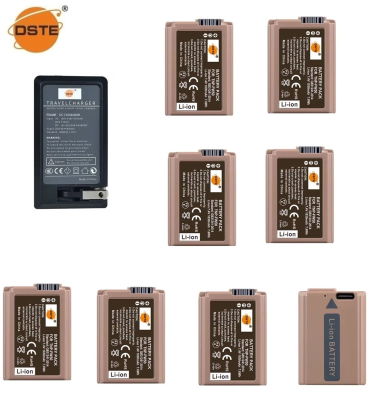 ENEGON NP FW50 Direktlade Ersatzbatterien 1500mAh mit 2 in 1 USB C Ladekabel für Sony ZV E10,NEX 3/5/7&SLT A Serie,Sony A7, A7SII, A7R, A7RII,A3000,A6000,A6500,A6300,A6400 A55,A5100,RX10II