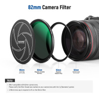 Produktbild von NEEWER 72 Mm HD Variabel ND-filter ND2-ND32 Ingen X Kryds Variabel Graufilter HD Optisk Glas 30 Lag Nano Belagt Vandafvisende Ridsefast