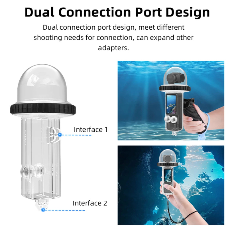 Brdrc Đối với DJI OSMO POCKET 3 Vỏ chống thấm PTZ Camera 40 mét Phụ Brdrc Đối với DJI OSMO POCKET 3 Vỏ chống thấm PTZ Camera 40 mét Phụ