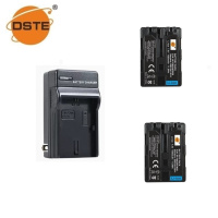 DSTE Lot 2 Batteries NP-FM50/NP-FM55H + Chargeur DC01E – Compatible Sony Caméscopes CCD-TR & DCR