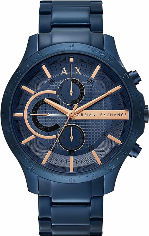 Armani Exchange 46mm 藍色錶盤不鏽鋼石英男士手錶 AX2430 價錢、規格及用家意見 - 香港格價網 Price.com.hk