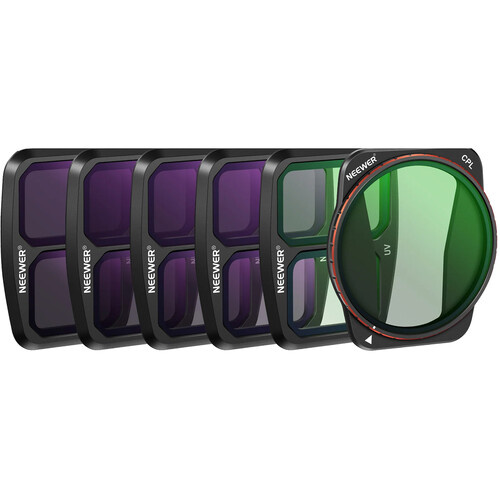 Kameraobjektivfilter-Set Mit MCUV, CPL, ND8, ND16, ND32, ND64 – Für Kreative Fotografie